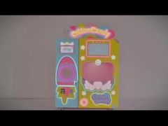 Full Automatic Arcade Game Machine Electric Cotton Candy Floss Vending Machine